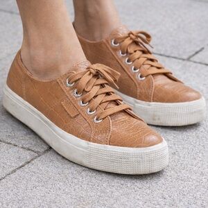 Superga Stylish Tan Sneakers